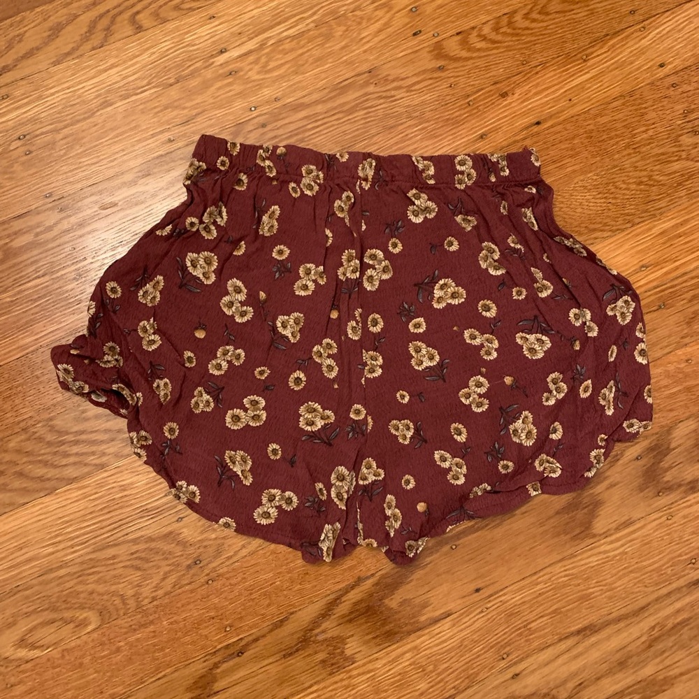Brandy Melville sunflower flowy shorts